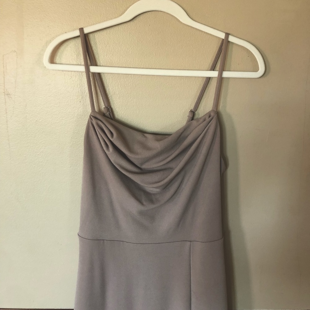 Birdy Grey Ash Crepe Dress in Taupe